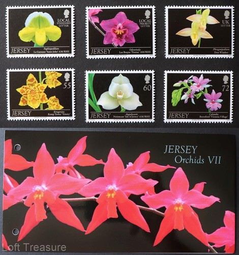 Jersey Stamps: "Jersey Orchids VII" Presentation Pack 6 Value Mint Set 2011