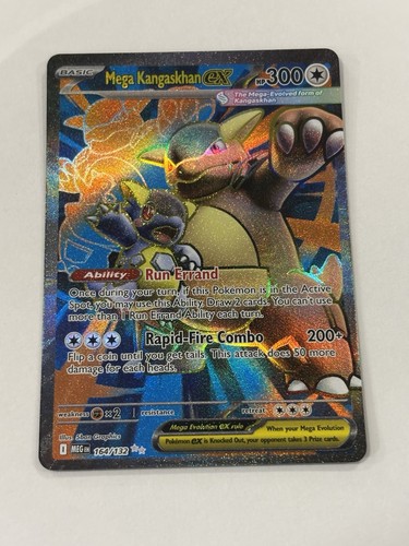 💎Pokémon TCG Mega Kangaskhan ex 164/132 IR Mega Evolution English Pack Fresh💎 - Picture 4 of 6