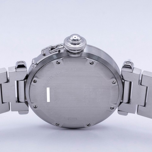 Reloj automático Cartier Pasha W31053M7 esfera negra - Imagen 5 de 10