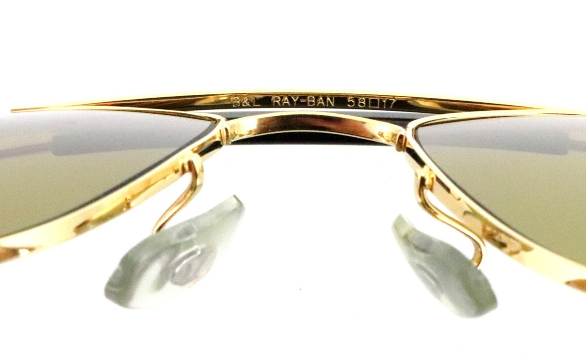 Vintage RAY-BAN B&L Explorer W1699 NYAS 58mm Gold Aviator Chromax