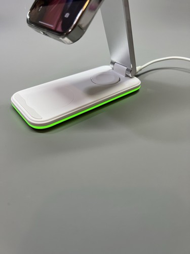 Aluminium Wireless Charger Station Stand Fast Charging Travel Ready Foldable 15W - 第 23/24 張圖片