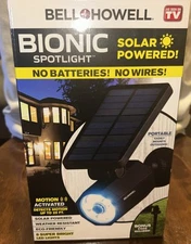 Bell+Howell Bionic Spotlight Solar Powered Outdoor Lighting - Black