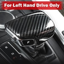 Für Audi A4 B9 A5 Q5 Q7 LHD Carbon Faser Schaltknauf Abdeckung Rand Zubehör
