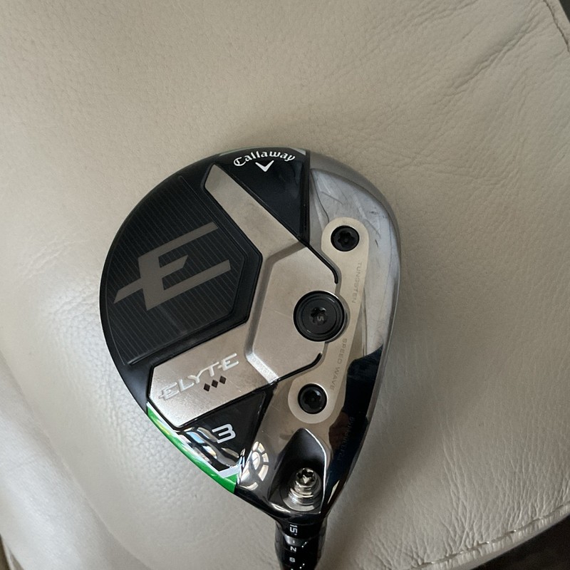 Callaway ELYTE Triple diamond 15° 3Wood Fairway RH Graphite Barely Used Warranty