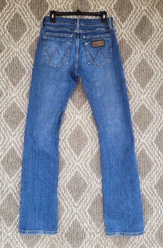 Wrangler Jeans Retro Slim Boot Mens 30x34 Stretch Denim Med Wash Cowboy Western - Picture 4 of 15