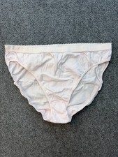 NY CO White Cotton Panties Size L Brief Soft Lightweight Comfort