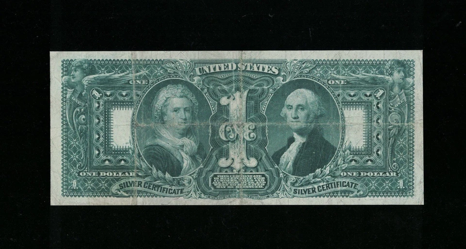 SC 1896 $1 Fr.225 Scarcer Bruce|Roberts Sig. Certificado educativo de plata en muy buen estado Foto 3 de 4