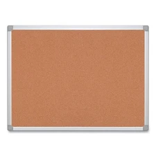 MasterVision CA031790 36"x24" Cork Board - Tan Surface/Satin Aluminum Frame New
