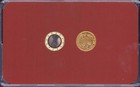 German Euro coin Set 5th Anniversary of the Euro 1 Mark and 1 Euro — photo 2