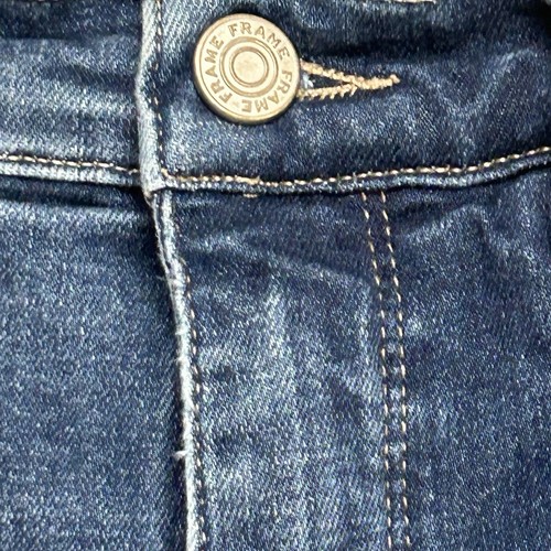 FRAME Le Garçon Women’s Slim Straight Jeans 31 Daphne Blue Mid Rise Ankle Denim - Picture 6 of 11
