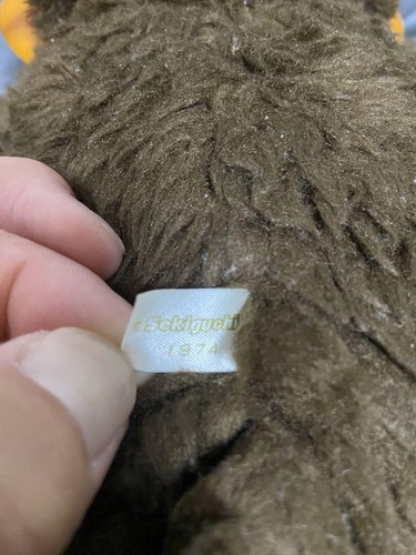Monchitch 1977 Brown Plush Toy Red Bandana Collectible Used - Picture 2 of 6