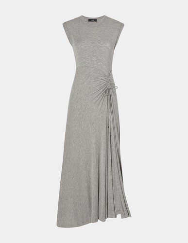 GSTQ Damen Maxi T-Shirt Kleid grau Größe M - Bild 4 von 4