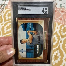 1955 Bowman #202 Mickey Mantle SGC 4 (S02)