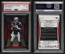 2008 Bowman Chrome Tom Brady #BC112 PSA 7