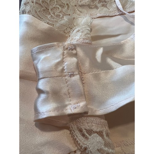 VTG Patricia Fieldwalker ADAGIO Pink Silk Lace Lingerie Teddy Satin S Small NWT - Picture 6 of 6