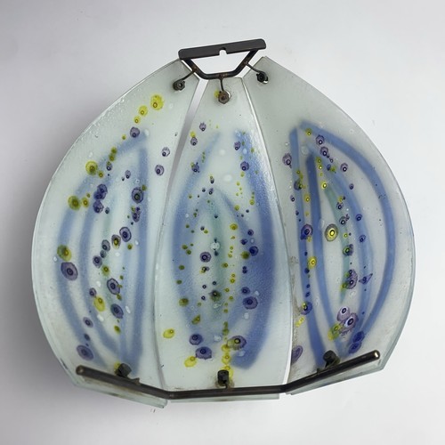 Vintage Art Glass Sconce Italian Murano Mid Century Modern Style 7”w X 8.75”h - Picture 4 of 16
