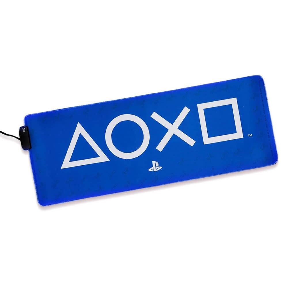 Tapis de souris grand format Playstation tapis de bureau RGB 80x30cm