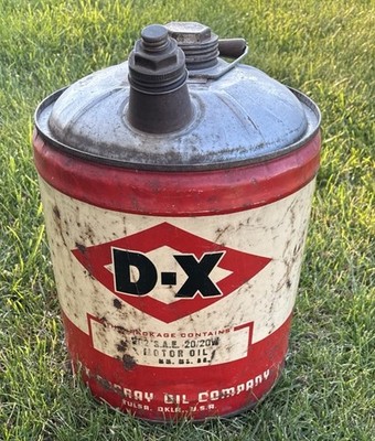 D-X Multi-Purpose Gear Oil 5 Gallon Vintage Can (EMPTY)