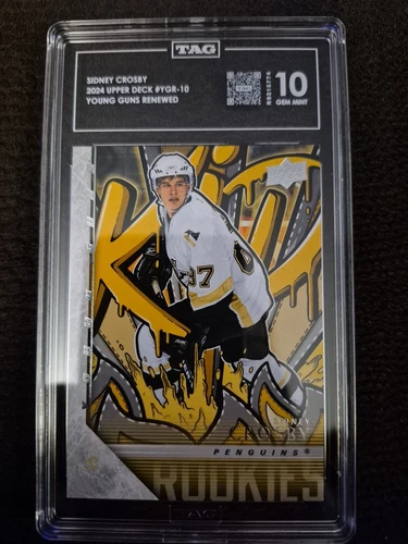 2024 Upper Deck Sidney Crosby Young Guns Renewed TAG 10 POP 1