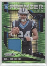 2024 Panini Prizm Premier Jerseys Neon Green Pulsar Jonathon Brooks #PJ-JBS 1ko1