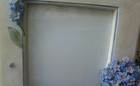 Hydrangea 3-D Flowers Free Standing Picture Frame Handpainted 9x7" Spring Pretty — photo 3