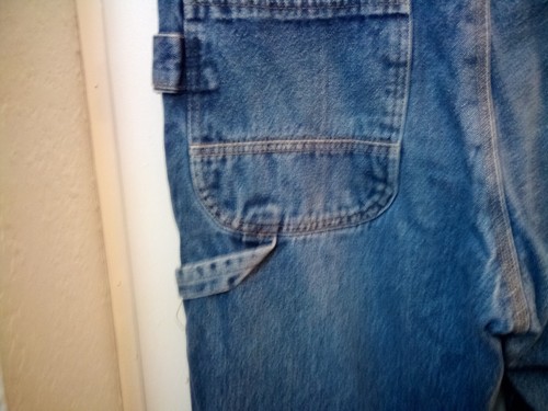 Pantalones de mezclilla forrados de franela de carpintero Polar King By Key para hombre talla 34 x 38 (33) azul - Imagen 8 de 10