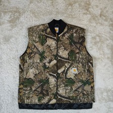 Carhartt Camo Realtree Vest Fleece Lined Men's Medium Made In USA