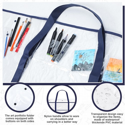 3 Pack Large Poster Storage Bag 48" x 36" Bulletin Board Holder Art Portfolio... - Picture 6 of 7