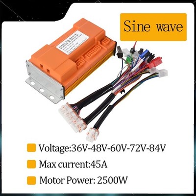 48V 72V 3000W BLDC Controller Sinuswelle 36-84V bürstenloser für Elektrofahrrad