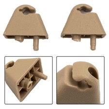 Clip para visera de sol Clip para visera de sol Clip para visera de sol 1 par beige frontal