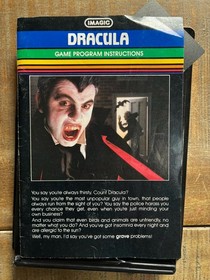 iMagic Dracula Intellivision 1983 Complete Game, Box, Overlays, & Manual RARE