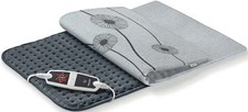 Heizkissen XXL elektrisch 60x40cm 6 Stufen grau Baumwolle Beurer