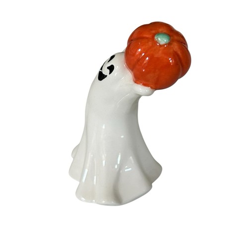 Fitz and Floyd Tumbling Halloween Geister mit Kürbis Figuren Vintage Urlaub - Bild 5 von 23
