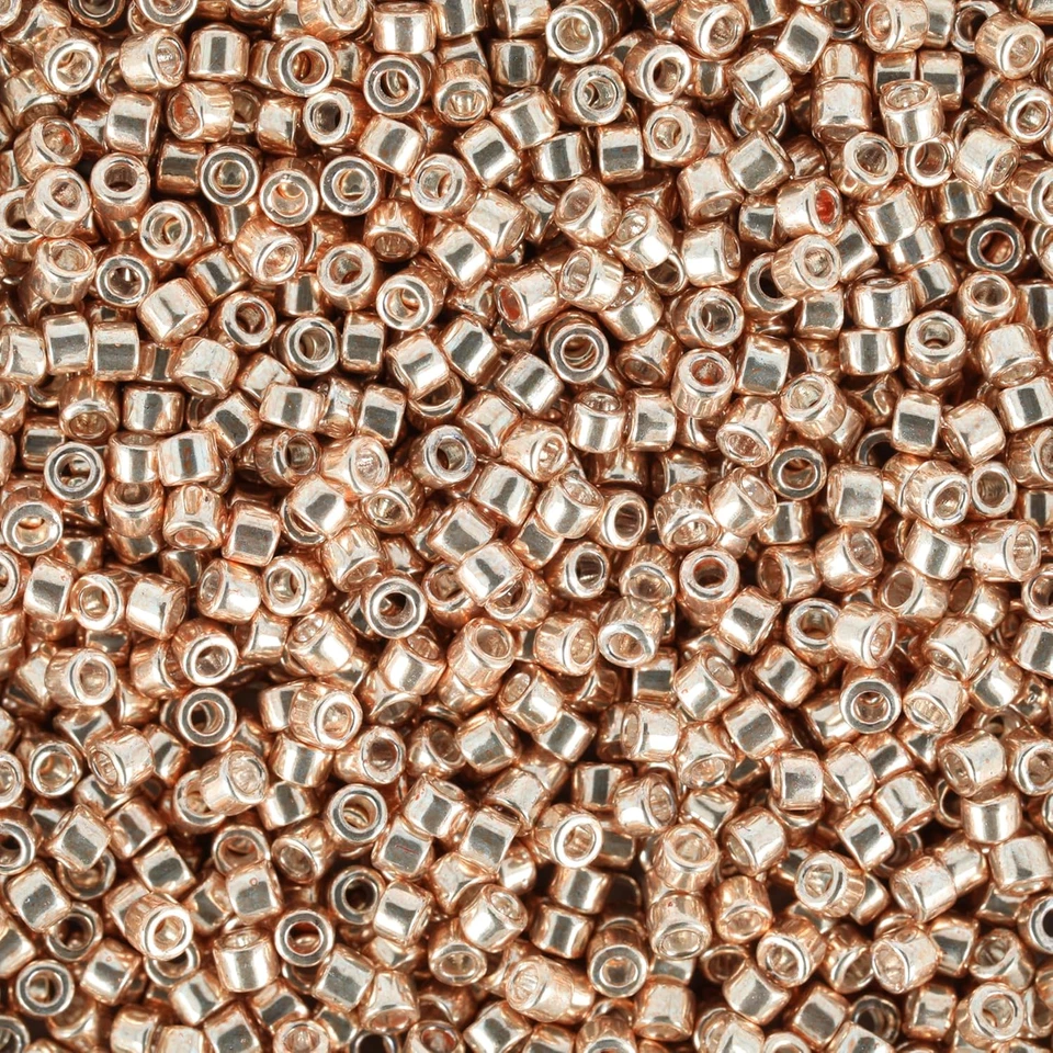 Delica Seed Beads – Size 11/0 (1.6 Mm), DB0411, Galvanized Gold Dyed, 7.2 G, App - Image 2 of 4
