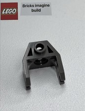 1 x Lego Vintage Old Dark Grey Magnet Holder Part 2607 - Bracket - 11C