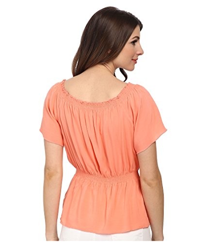 C&C California schulterfreies solides Damenoberteil Wüstenblumen Bluse LG (US 12-14) - Bild 4 von 6