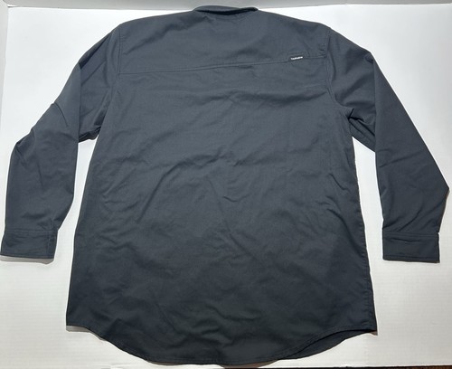 TRUEWERK Hemd Herren 3XL schwarz Druckknopfleiste Langarm Arbeitskleidung Brusttaschen gebraucht, in einwandfreiem Zustand - Bild 6 von 9