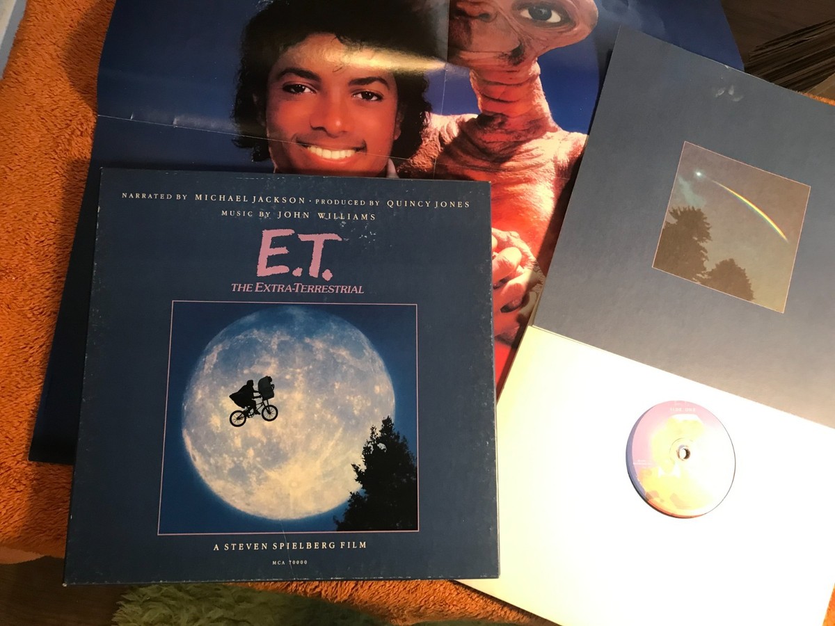 Michael Jackson E.T. 1982 Vinyl LP Record Box Set w/Book & POSTER