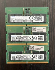 3 LOT SAMSUNG 8GB DDR5 PC5-4800B M425R1G4BB0 RAM SODIMM