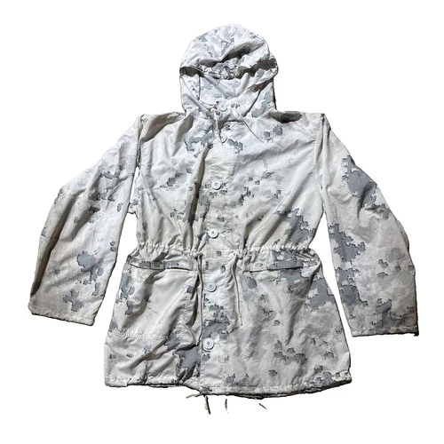 USMC Snow MARPAT Camouflage Parka Cover Jacket White Large Regular Experimental￼