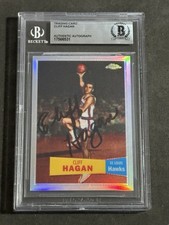 CLIFF HAGAN 2007-08 TOPPS CHROME REFRACTOR SIGNED AUTOGRAPHED CARD BAS AUTHENTIC