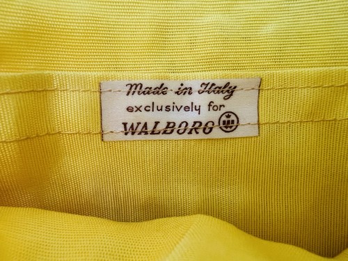 Vintage WALBORG Yellow Beaded Clutch Bag 60s Italian Barbie Purse Straw Handbag - Picture 2 of 15