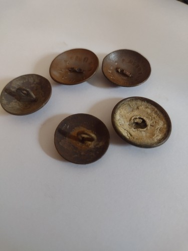 Five WW1 Russian Uniform Buttons - Picture 3 of 3