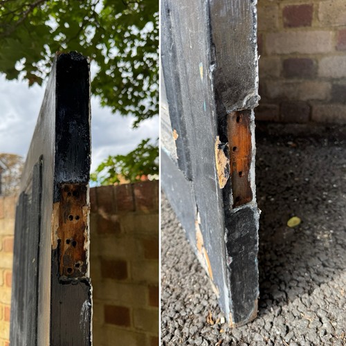 Reclaimed Victorian Wooden Panel Front Door 2100 Or 2105 x 910mm - Picture 12 of 24