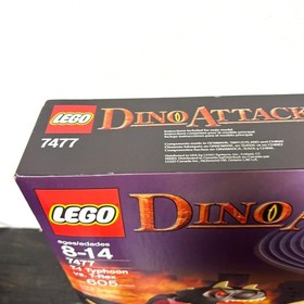LEGO 7477 Dino Attack T-1 Typhoon vs. T-Rex Dinosaur Helicopter Vintage Set