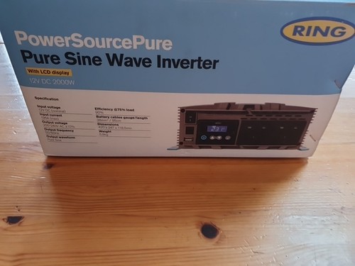 RING Power Plus 2000W Pure Sine Wave Inverter + Extra Lcd Mounting Kit/6m Cable! - Picture 5 of 24