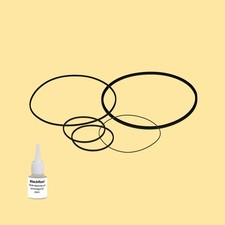 Olio Cinghia = Kit 5 per Aiwa NSX-SZ 70 HS Tape Deck Compact System  			