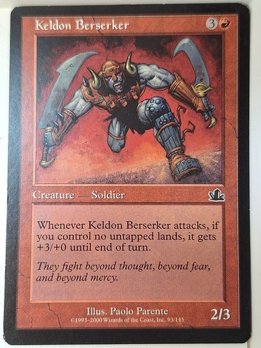 Keldon Berserker - Prophecy - Magic the Gathering MTG Nice! - Picture 1 of 3
