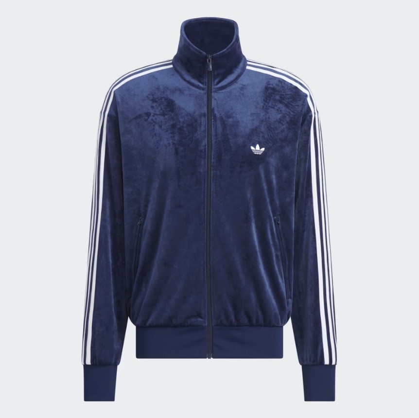 Adidas Originals Mens FIREBIRD VELOUR TRACKTOP JACKET KQ5475 Night