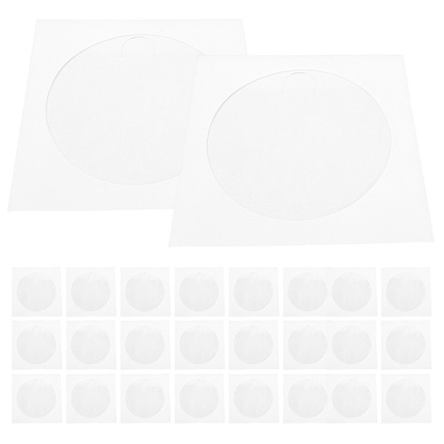 100pcs CD Couvre les manches d'emballage CD Garnières DVD Disques CD - Afbeelding 8 van 12